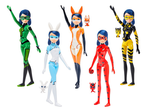 Miraculous Ladybug - Muñeca Marinette Magic Heroez Reveal
