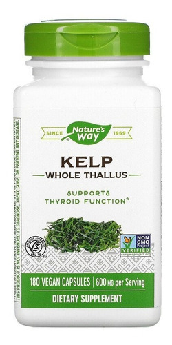 Nature's Way Kelp 600 mg 180 cápsulas