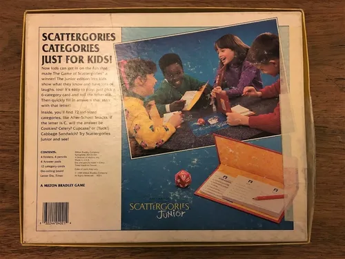 Juego Mesa Scattergories Jr Completo 1989 Vintage En Ingles (Usado)
