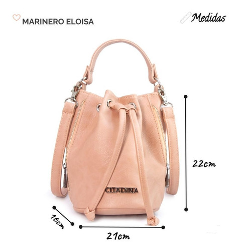 Imagen 2 de 5 de Bandolera Mujer Citadina De Material Sintético Eloisa