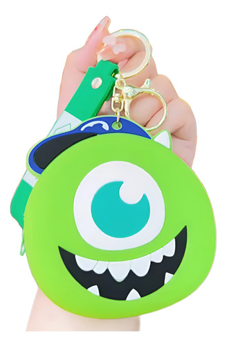 Monedero Llavero Silicona Personajes Infantiles Kawaii Verde
