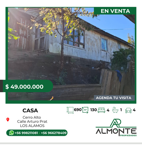 Propiedad 690 M2 Ubicada En Cerro Alto Los Alamos