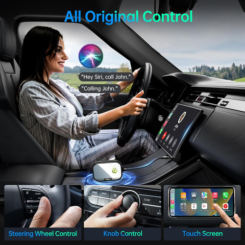 Adaptador Inalámbrico Carplay Para iPhone, Convierte Autos