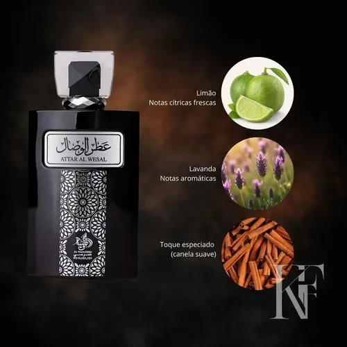 Perfume Árabe ATTAR AL WESAL Masculino Eau de Parfum 100 ML