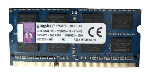 Memoria Ram Laptop 4gb Ddr3 Kingston Hp536727-h41-eld