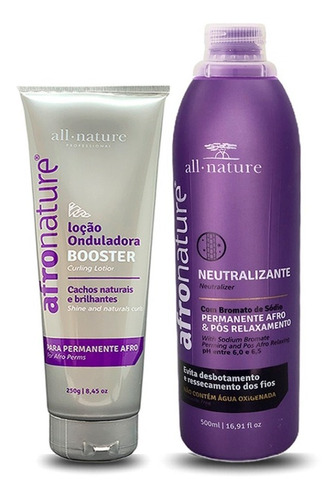 Loção Onduladora Afro Nature + Neutralizante All Nature