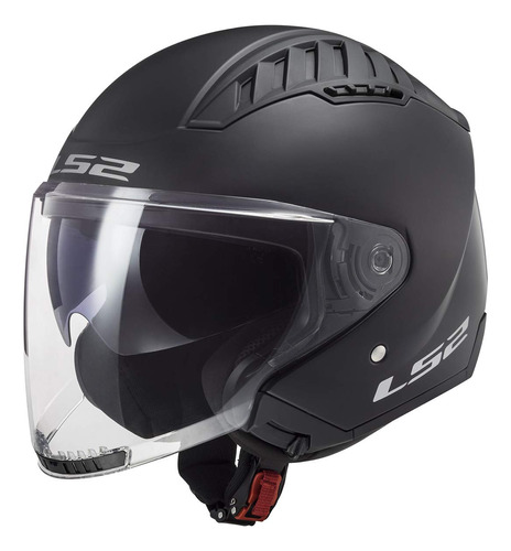 Ls2 Cascos Copter Casco Abierto (negro Mate - M)