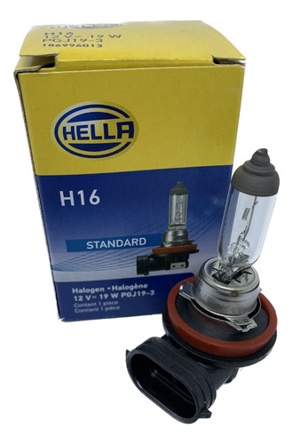 Lâmpada Halógena H16 12v 19 Wats Hella Standard