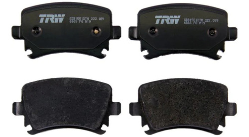 Balatas Traseras Vw Golf A4 2010-2011-2012 1.4 C/sensor Trw