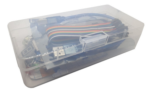 Imagen 1 de 2 de Kit Arduino Uno Basico 61 Piezas Electronica Estudiante