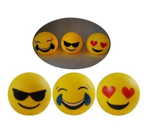 Lampara Led Velador De Noche Carita Emoji