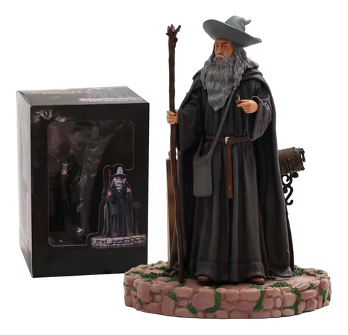 Figura Gandalf El Gris Señor De Los Anillos Estatua 20cm