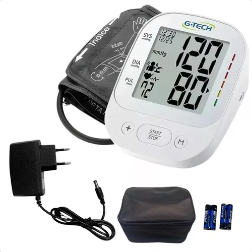 Aparelho Medidor Pressão Digital Braço La800 G-tech + Fonte Cor A...