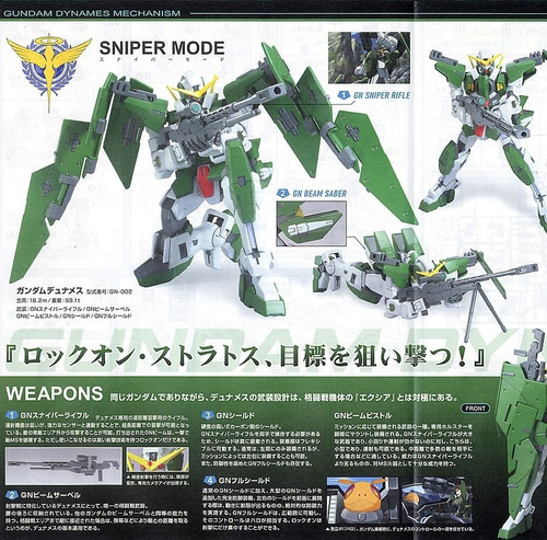 Sin Abrir Hg Mobile Suit Gundam 00 1/144 Dynames Armable (Usado)