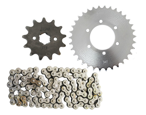 Kit Arrastre Sprock Y Cadena Italika 250z 34/13 Alta Calidad