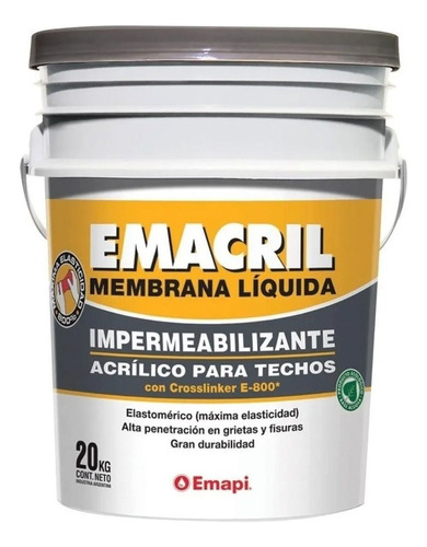 Membrana Liquida Emacril X 20 Kg + Regalo