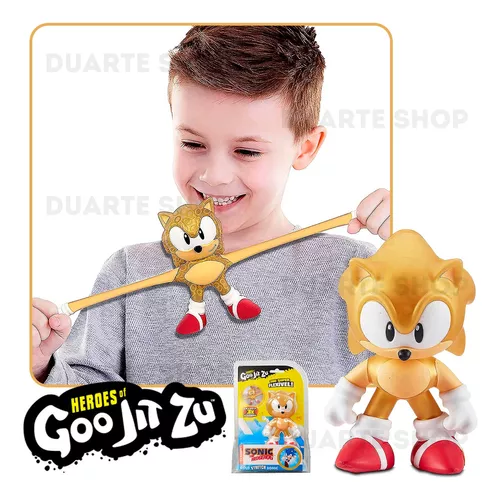 Compre Boneco Elástico que Estica Sonic Dourado - Goo Jit Zu aqui na Sunny  Brinquedos.