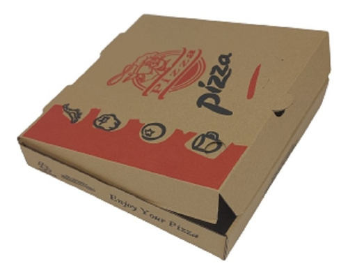 25 Cajas Pizza Resistentes 38x38x4,5 Bonito Diseño