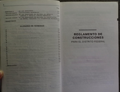 Construcciones Para El Distrito Federal - Sista (Usado)