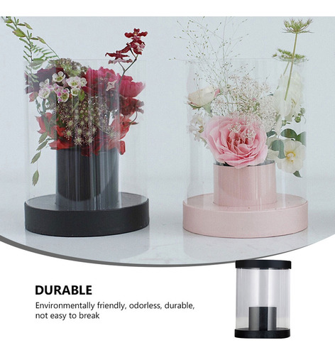 Arreglador Floral Acrílico Para Abrazar Flores, Cubo Con For