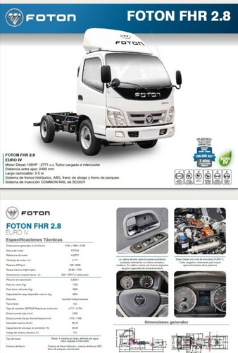 Foton Nuevos Con Trabajo Modelo 2021