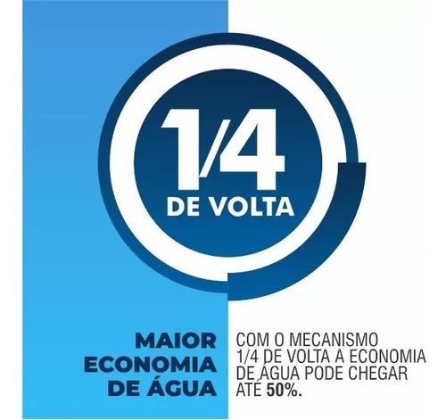 Registro De Metal Para Ducha Higiênica Com 1/4 Volta Cromado