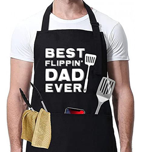 Delantal Perchera Delantal Best Dad Ever, Regalo Divertido P