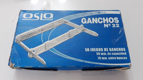 Ganchos De Carpetas Metálicos Caja 50 Unidades 3 Pack