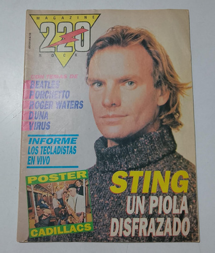 Magazine 220 Marzo 88 Sting Cure Beatles (Usado)