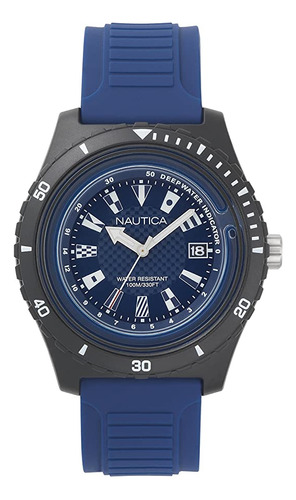 Nautica Ibiza - Reloj Deportivo Para Hombre, Acero Inoxidab.