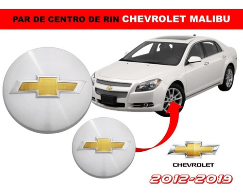 Par De Centros De Rin Chevrolet Malibu 2012-2019 52 Mm
