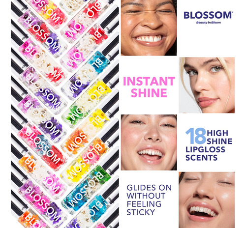 Blossom Roll On Lip Gloss, Aceite De Labios Hidratante Trans