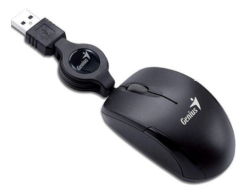 Mouse Optico Wired Usb Retractil Mini Genius Microt