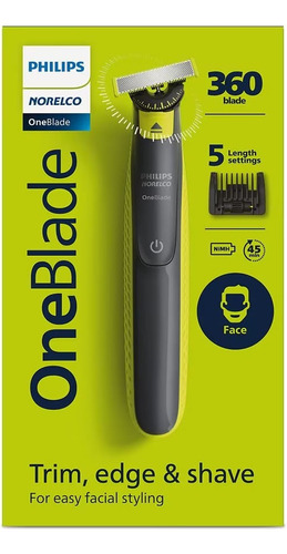 Afeitadora Philips Norelco Oneblade Trim Edge Shave 360