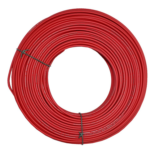 Cable Thw Nro. 6 Awg 75°c 600v Rojo Rollo 100 Mts Cablesca