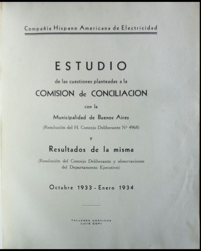 Compañía Hispano Americana De Electricidad. Año 1934 49n 167