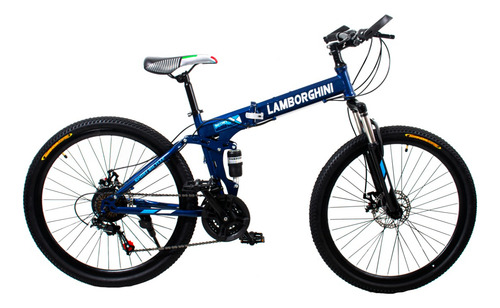 Bicicleta Plegable Rodado 26 Lamborghini Mtb Cambios Shimano