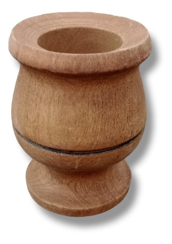 Mate Madera Copa Con Base