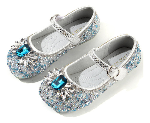 Zapatos De Niña Sandalias Princesa Zapatillas De Cristal S21