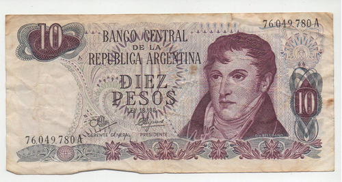 2 Billetes 10 Pesos Ley 18188 Y 18188/69 Bot 2342 A Y 2356 D
