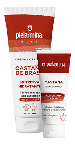 Set De Cremas De Castaña Cuerpo Y Manos | Pielarmina