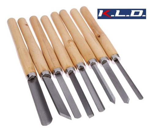 Juego Set Gubias Para Torno Madera Kld 8 Piezas Kld243 Limas