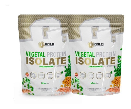 Vegetal Proteina Vegana 100% 2lb Gold Nutrition X2. Outlet