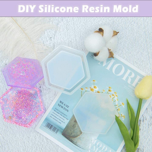 4 Piezas Molde De Silicona De Resina Para Hacer Joyero Diy