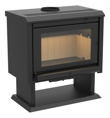 Calefactor Leña Bosca Gold 450 Doble Comb. Negro Pot. 12.5kw