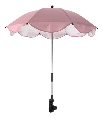 Sombrilla De Cochecito De Cochecito De Bebé Parasol Rosado L