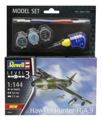 Model Set Hawker Hunter Fga.9 - 1/144 - Revell 63833