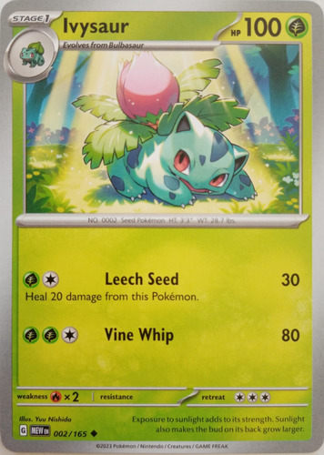Pokémon Tcg Ivysaur 002/165