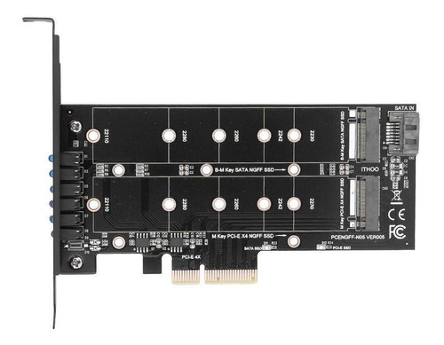 Tarjeta Adaptadora Pcie Pci-e 4x /ssd Ngff A B-key + M-key M