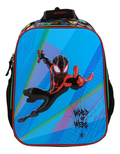 Mochila Chica Chenson Escolar Kinder Miles Morales Mm70324-3 Feiquer